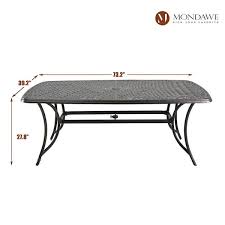 Cast Aluminum Outdoor Dining Table