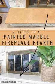 How To Paint A Marble Fireplace Hearth