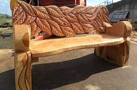 Carved Bench Carved Furniture Rustic