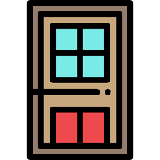 Door Free Construction And Tools Icons