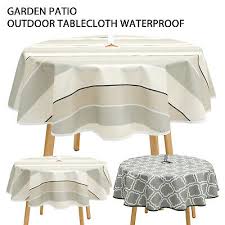 Patio Tablecloth With Umbrella Hole 59
