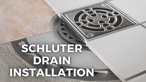 Schluter Shower Drain Installation For