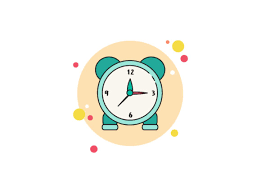 Stationery Clock Circle Bubbles Icon