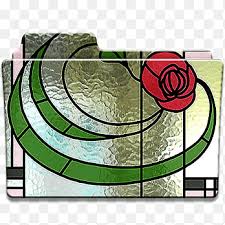 Mackintosh Rose Stained Glass Folder