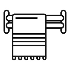 Towel Hanging On Heated Rail Drying