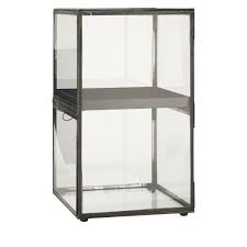 Black Glass Display Cabinet With