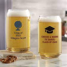 Personalized Graduation Beer Glasses
