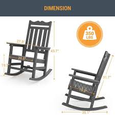 Joyesery Patio Adirondack Chair Plastic