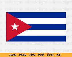 Cuba National Flag Svg Cuban Nation