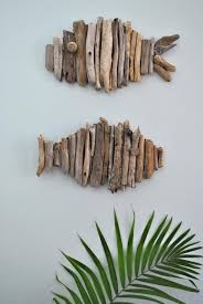 Driftwood Two Pieces Fish Wall Decor