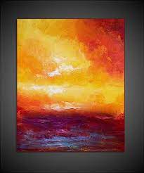 Abstract Sunset Painting Sunset