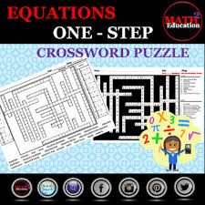 Step Equations Crossword Puzzle
