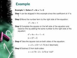 Quadratic Equation Powerpoint Slides