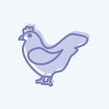 Icon Hen Suitable For Garden Symbol