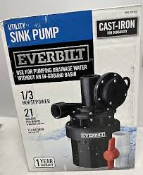 Everbilt Lts250a 1 3 Hp Utility Sink