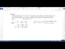 5 4 Dividing Polynomials