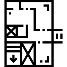 House Plan Smalllikeart Lineal Icon