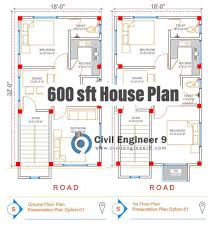 600 Sqft House Plan In Autocad