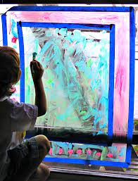 Window Painting Rainy Day Activity For