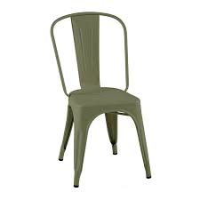 Tolix A Outdoor Stacking Chair Olive