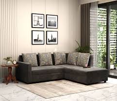 Buy Dreamer L Shape Fabric Sofa Velvet