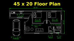 45 X 20 Floor Plan Librecad Floor
