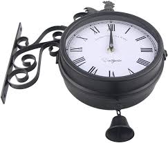 Amazlife Garden Wrought Iron Wall Clock