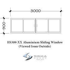 Aluminium Sliding Window Hs309