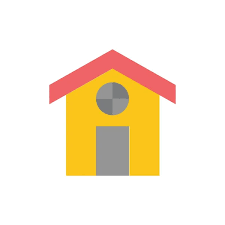 Home House Building Flat Color Icon