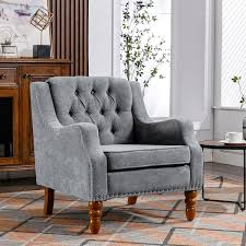 Uixe Vintage Gray On Tufted