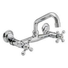 Banner Wall Mount Utility Sink Faucet With Adjustable Centers Chrome Sf 68