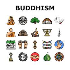 Buddhism Buddha Lotus Meditation Icons