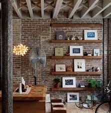 Floating Shelves On Feature Wall Loft
