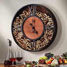 Mesh Wine Cork Catcher Wall Clock