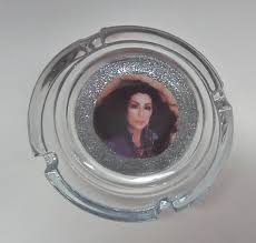 Handmade Cher Glass Ashtray Cher
