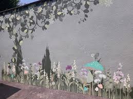 Fairy Castle Garden Wall Mural White