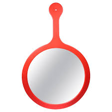 1990s Red Dyrvik Wall Mirror By Ikea At