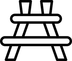 Vector Design Picnic Table Icon Style