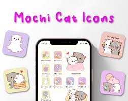 Cute Mochi Cats Peach And Goma