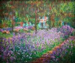 Garden In Giverny By Claude Monet