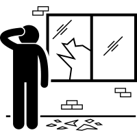 Broken Window Icons Free Svg Png