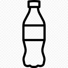 Black Cola Water Plastic Bottle Icon