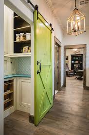 This Green Barn Door Paint Color Is