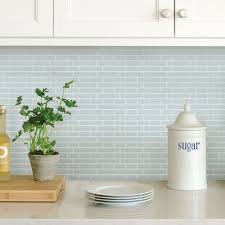 Stick Backsplash Tiles Blue