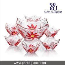 Glass Bowl Set For Ice Cream Food And