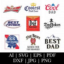 Fathers Day Dad Logos Beer Parody