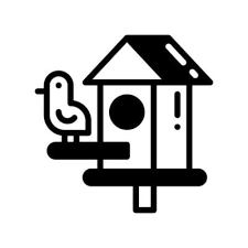 Birdhouse Solid Style Icon Vector