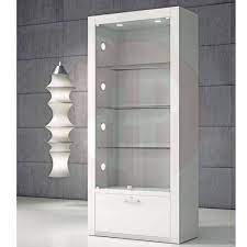 Wall Glass Display Cabinets With Lights
