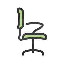 Office Chair Ii Line Filled Icon