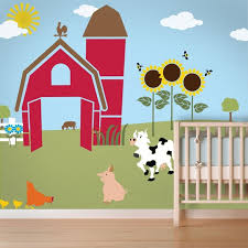 Farm Wall Mural Stencil Kit For Kids